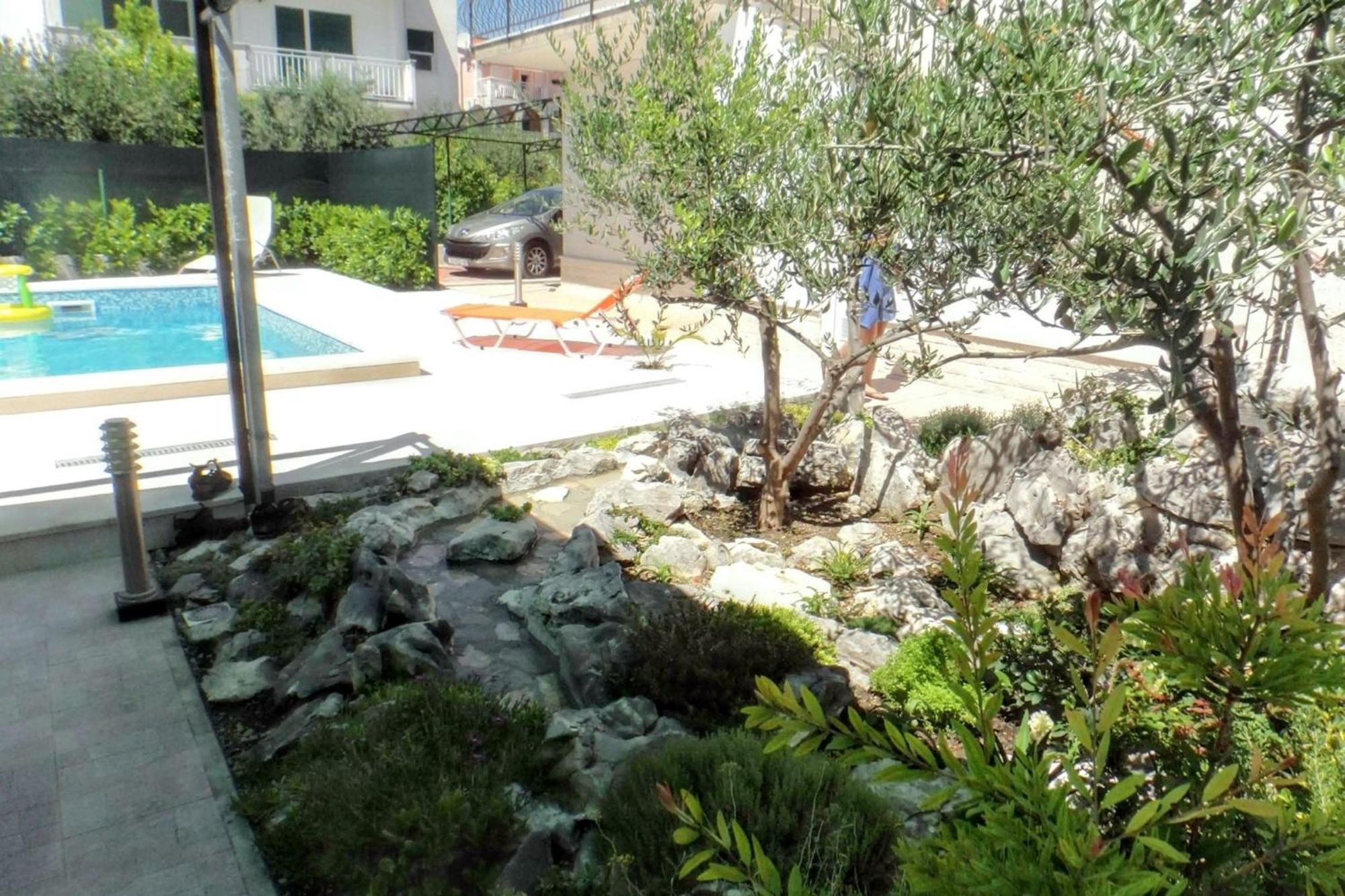 Panoramic Apartment In Kastel Stafilic 100 M² Shared Pool Kaštela Εξωτερικό φωτογραφία